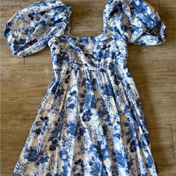 Abercrombie & Fitch Dresses & Skirts - A&F Emerson Poplin Puff Sleeve Mini Dress (M)